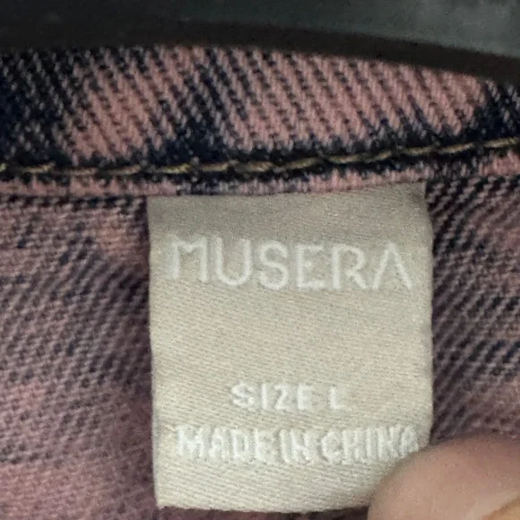 Stylish Pink Distressed Jean Jacket - Picture 6 of 6